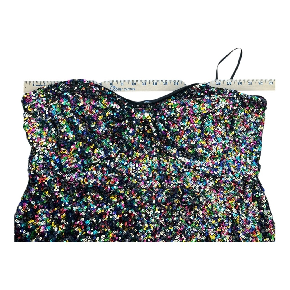 Anthropologie Multicolor Sequin Wide-Leg Jumpsuit - Picture 8 of 11